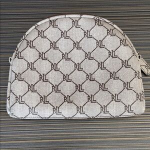 Ralph Lauren Black and White Monogram Pouch